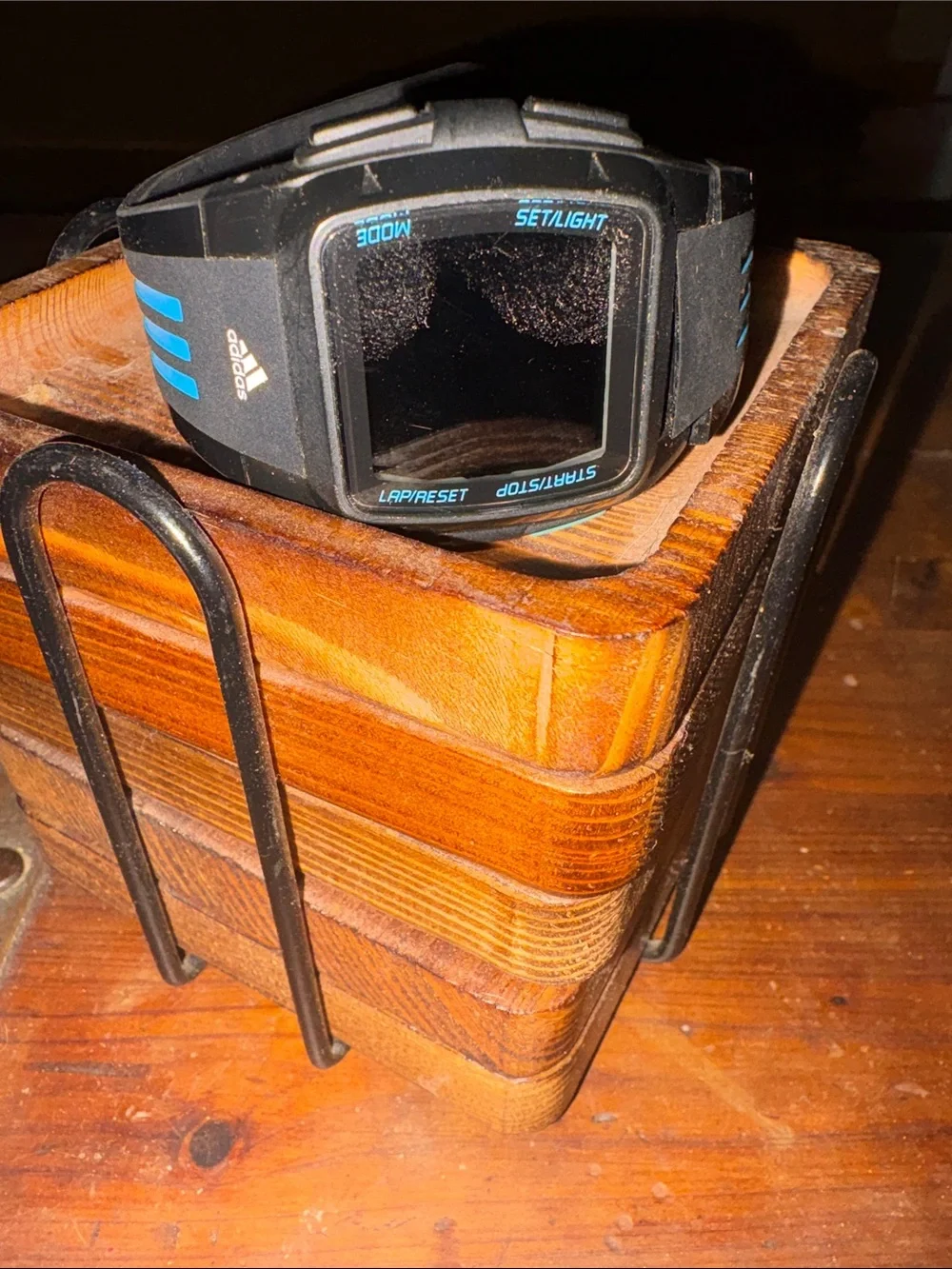 Men’s Adidas Black and Blue Sport Digital Watch